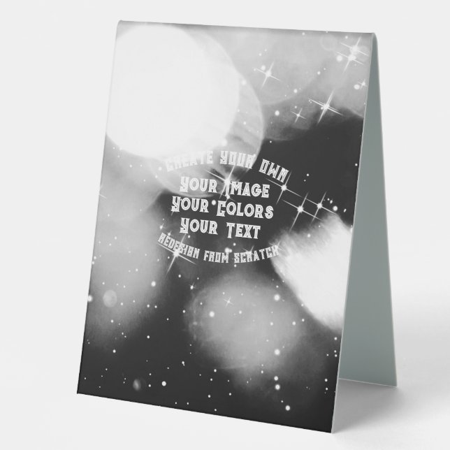 Plaque De Table Créez votre propre personnalisation (Recto)