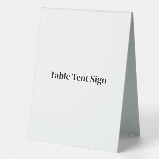 Plaque De Table Créez votre propre présentoir de table personnalis (Recto)
