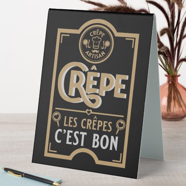Plaque De Table Crepes françaises (En SItu (Tableau))