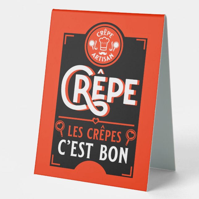 Plaque De Table Crepes françaises (Recto)