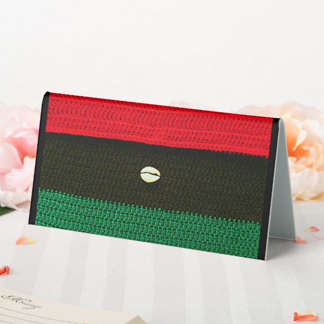 Plaque De Table Crochet de concepteur noir blanc en coquille rouge (In SItu (Mariage))