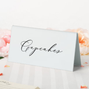 Plaque De Table Cupcakes Food Étiquette de mariage Tente de fête