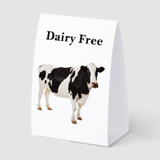 Plaque De Table Dairy Free Table Tent