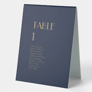 Plaque De Table Déco type or Panneau de la tente des invités de