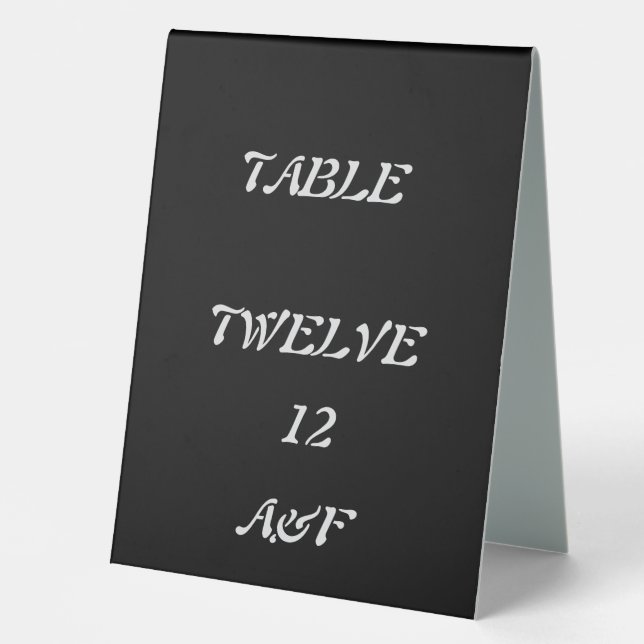 Plaque De Table Décor de table mariage (Recto)