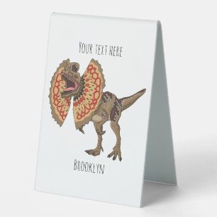 Plaque De Table Dilophosaurus dessin animé