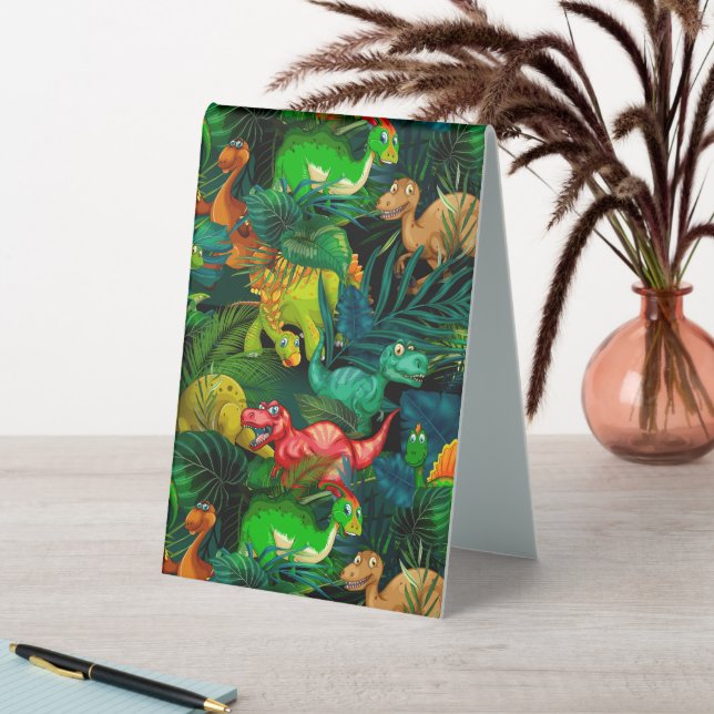 Plaque De Table Dinosaur Park (En SItu (Tableau))