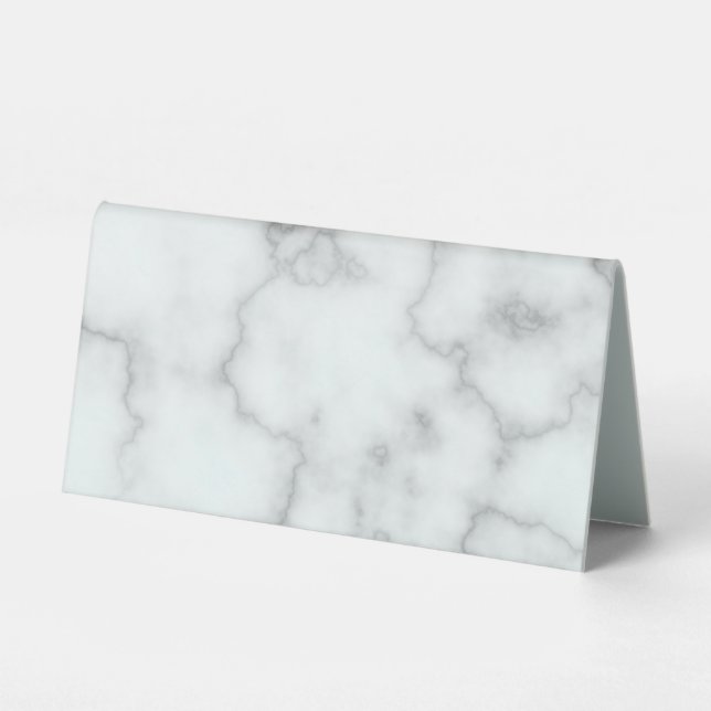 Plaque De Table do-it-yourself Élégant Marbre blanc Faux (Recto)