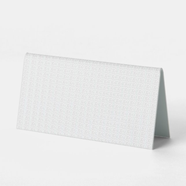 Plaque De Table Dot, Dove Grey (Recto)