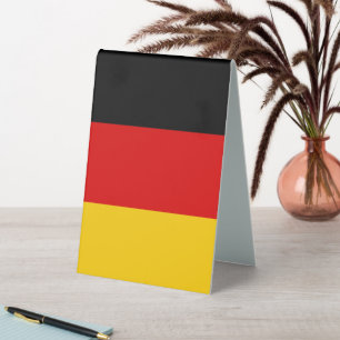 Plaque De Table Drapeau allemand