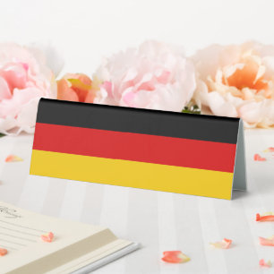 Plaque De Table Drapeau allemand