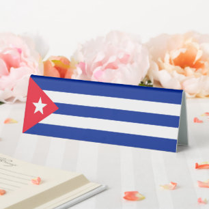 Plaque De Table Drapeau Cuba