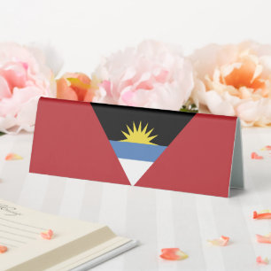 Plaque De Table Drapeau d'Antigua-et-Barbuda
