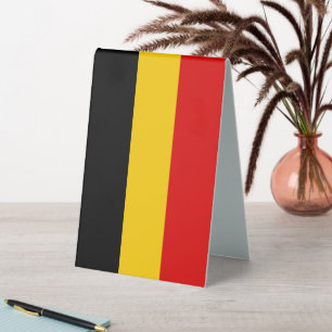 Plaque De Table Drapeau de Belgique