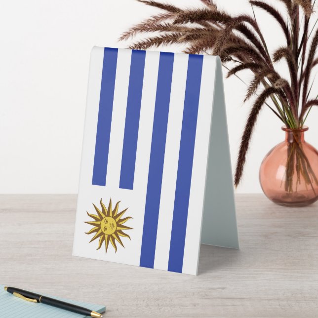 Plaque De Table drapeau de l'Uruguay (En SItu (Tableau))