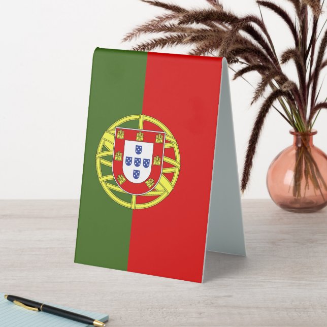 Plaque De Table Drapeau du Portugal (En SItu (Tableau))