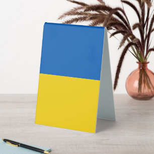 Plaque De Table Drapeau ukrainien
