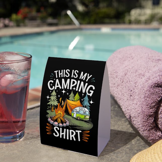 Plaque De Table Drôle C'est Mon Camping Pour Campeur (InVersositu (sur table))