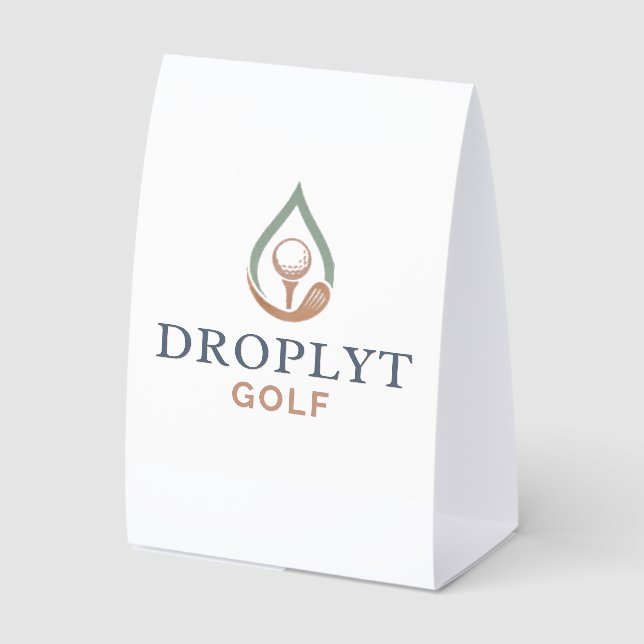 Plaque De Table Droplyt Golf Signature Table Card (Recto)