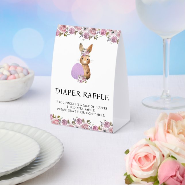 Plaque De Table Easter Diaper Raffle Baby Shower  (Insitu (mariage))