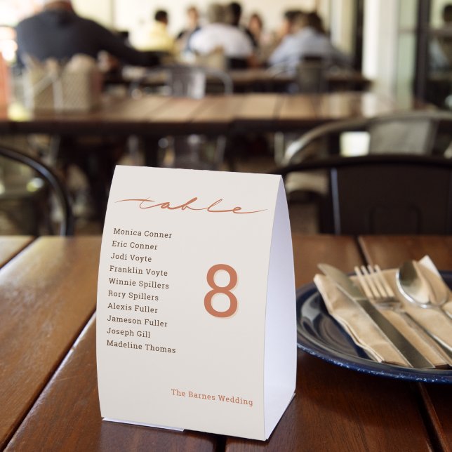 Plaque De Table Écriture manuelle de mariage (Insitu (restaurant))