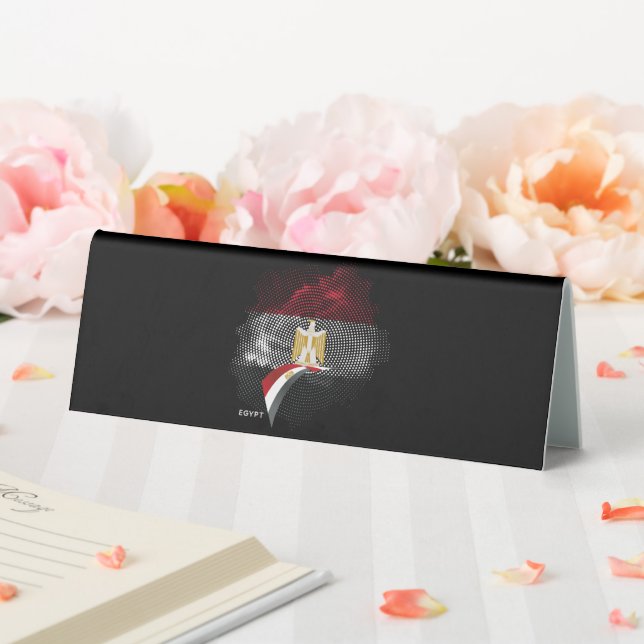 Plaque De Table Egypt flag (In SItu (Mariage))
