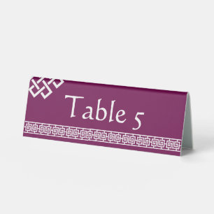 Plaque De Table Élégance Chinoise dans l'Enseigne de Table Tent en