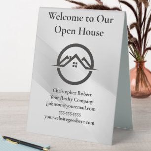 Plaque De Table Élégant immobilier en argent