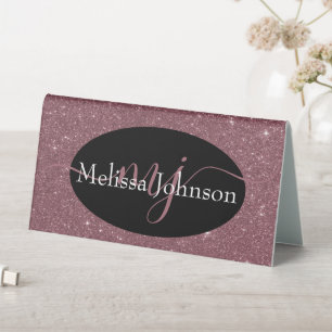 Plaque De Table Élégant lettrage Rose Gold sur la tente de table n