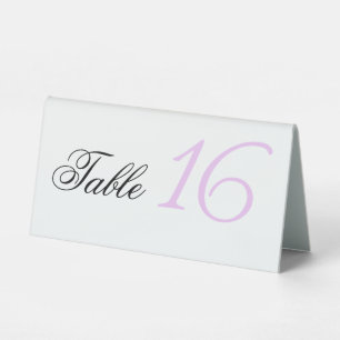Plaque De Table Élégant minimal lumière violet Nom personnalisé Ma