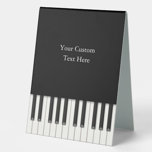 Plaque De Table Elegant Piano Keys Custom 5x7 Sign (Recto)