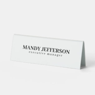 Plaque De Table Élégant professionnel minimaliste moderne ajouter