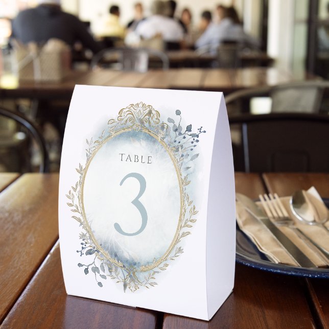 Plaque De Table elegant table number (Insitu (restaurant))