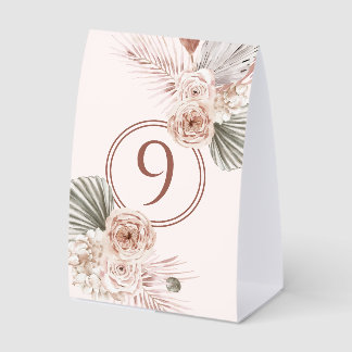 Plaque De Table Elegant Watercolor Floral Wedding