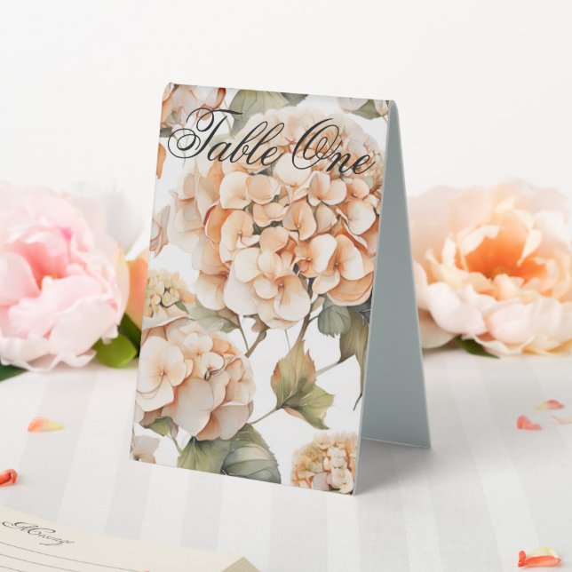 Plaque De Table Elégante aquarelle blanche vert orange boho (In SItu (Mariage))