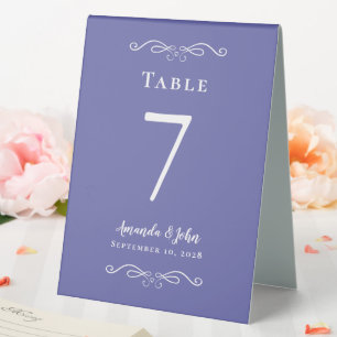 Plaque De Table Élégante Calligraphie De Réception De Mariage
