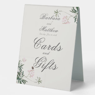 Plaque De Table Élégante Fleur Rose Botanique avec Papillon 