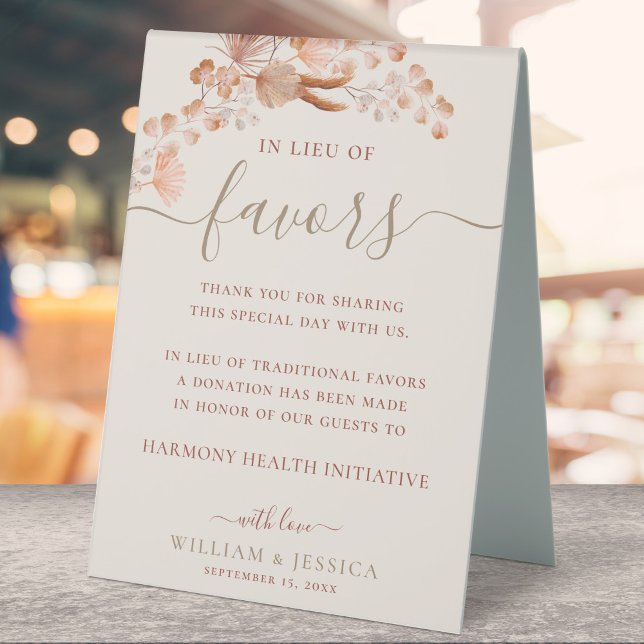 Plaque De Table En remplacement des faveurs du Mariage bohème don (Créateur téléchargé)