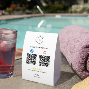 Plaque De Table Enseigne de Piédestal de Revue Sociale d'Affaires 