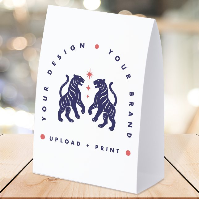 Plaque De Table Enseigne de table personnalisée 5x7 | Importation  (Upload your artwork and turn this tabletop sign into custom office, event or occasion signage)