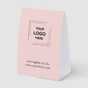 Plaque De Table Enseigne de table piédestal avec logo rose pour en