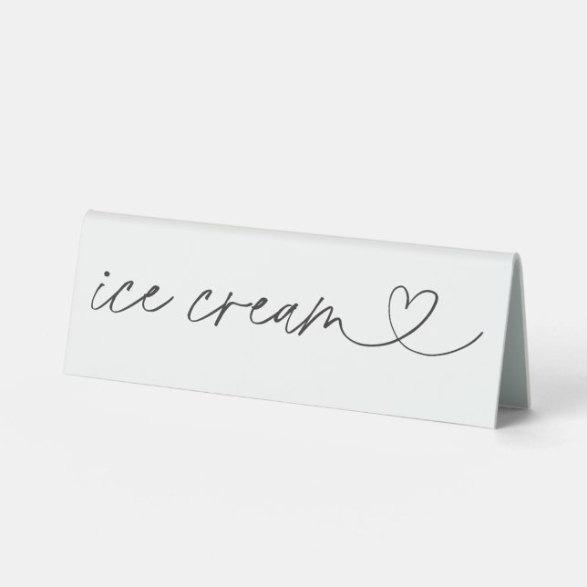 Plaque De Table Enseigne en acrylique pour mariage de nourriture d (Recto)