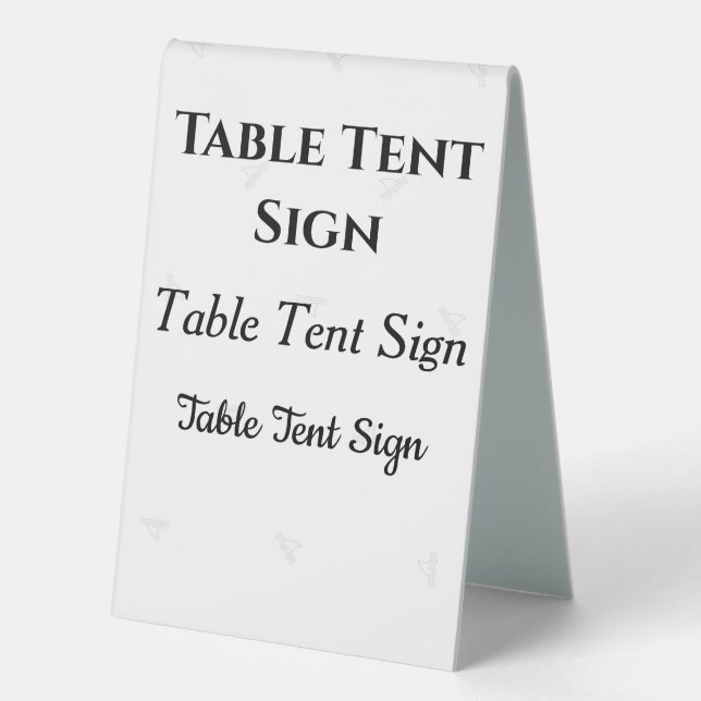 Plaque De Table Enseignes sur mesure pour tables | Mariage & Fête (Recto)