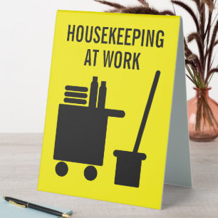 Plaque De Table Entretien au travail Nettoyage de chambre personna