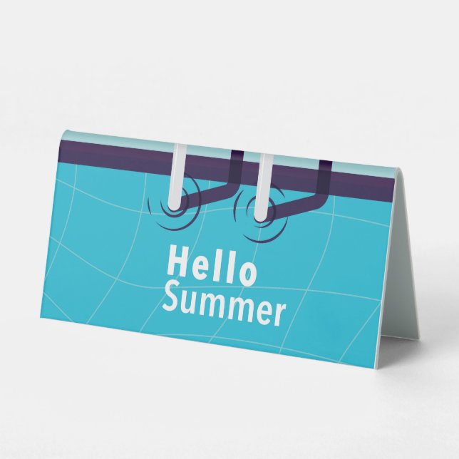 Plaque De Table Été coloré (Recto)