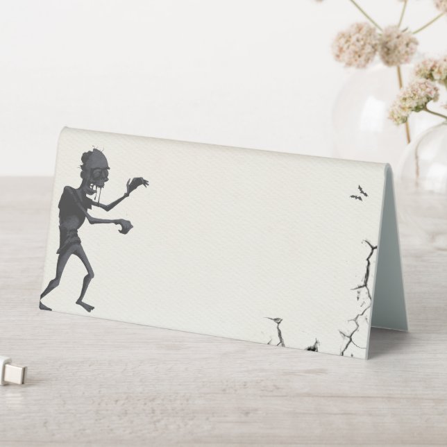 Plaque De Table Étiquette de la tente de nourriture de la fête d'H (En SItu (Tableau))