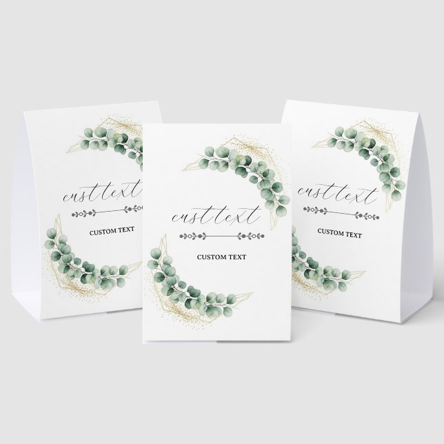 Plaque De Table Eucalyptus Table Tent Sign (Insitu (multi))