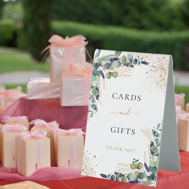 Plaque De Table Eucalyptus verdure élégante cartes cadeaux (Créateur téléchargé)