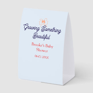 Plaque De Table faire pousser quelque chose de beau ruban pêche ba