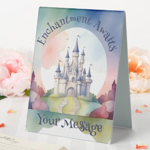 Plaque De Table Fairy Tale Castle Party